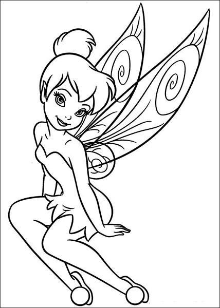 Desenhos para imprimir e pintar da Tinker Bell