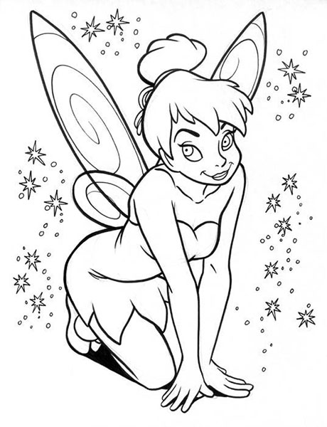 Desenhos para imprimir e pintar da Tinker Bell