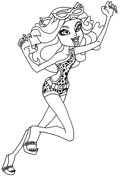 Desenhos para Colorir Monster High imprimir grupo - Brinquedos de Papel