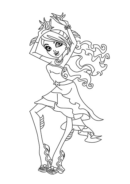 Desenhos para imprimir e colorir Monster High