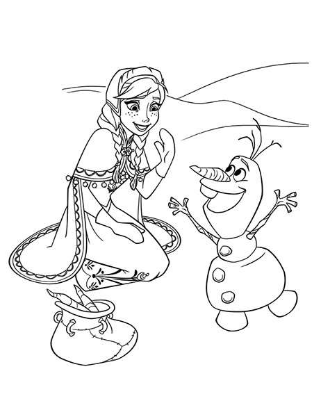 Desenhos para pintar e imprimir do Frozen
