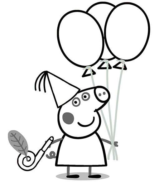 Desenhos da Peppa para Imprimir e Pintar - Historinhas Infantis